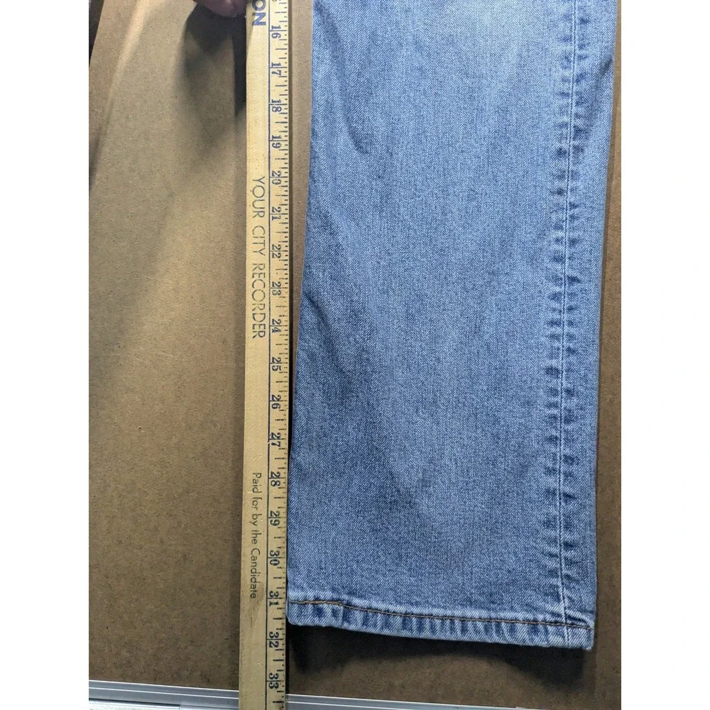 Levis 569 Loose Straight Jeans Light Wash Blue Denim Mens W34 L34